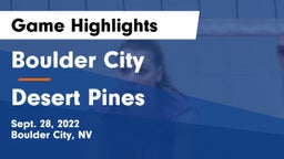 Boulder City  vs Desert Pines Game Highlights - Sept. 28, 2022