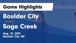 Boulder City  vs Sage Creek Game Highlights - Aug. 18, 2023