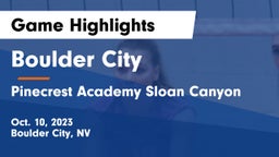 Boulder City  vs Pinecrest Academy Sloan Canyon Game Highlights - Oct. 10, 2023