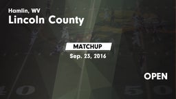 Matchup: Lincoln County vs. OPEN 2016