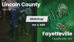 Matchup: Lincoln County vs. Fayetteville  2018