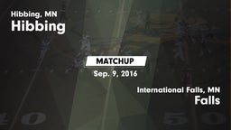 Matchup: Hibbing vs. Falls  2016