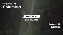 Matchup: Columbia vs. Austin  2016
