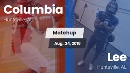 Matchup: Columbia vs. Lee  2018
