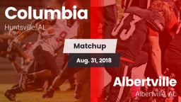 Matchup: Columbia vs. Albertville  2018