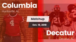 Matchup: Columbia vs. Decatur  2018