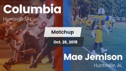 Matchup: Columbia vs. Mae Jemison  2018