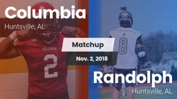 Matchup: Columbia vs. Randolph  2018