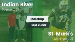 Matchup: Indian River vs. St. Mark's  2018
