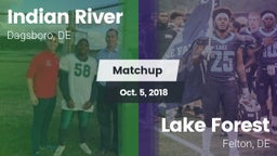 Matchup: Indian River vs. Lake Forest  2018