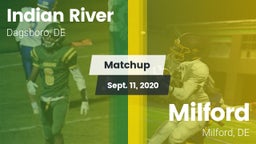 Matchup: Indian River vs. Milford  2020