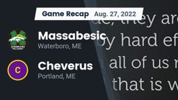 Recap: Massabesic  vs. Cheverus  2022