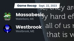Recap: Massabesic  vs. Westbrook  2023