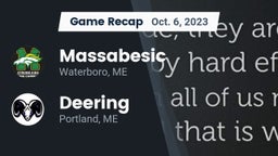 Recap: Massabesic  vs. Deering  2023