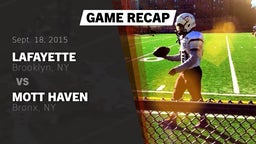 Recap: Lafayette  vs. Mott Haven  2015