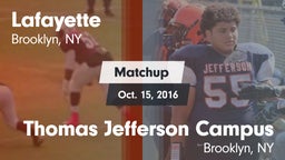 Matchup: Lafayette vs. Thomas Jefferson Campus  2016