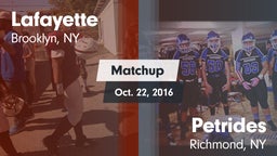 Matchup: Lafayette vs. Petrides  2016