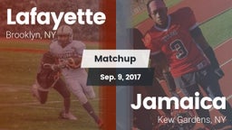 Matchup: Lafayette vs. Jamaica  2017