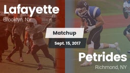 Matchup: Lafayette vs. Petrides  2017
