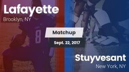 Matchup: Lafayette vs. Stuyvesant  2017