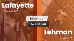 Matchup: Lafayette vs. Lehman  2017