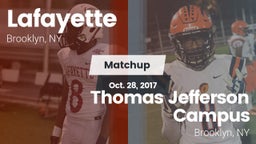 Matchup: Lafayette vs. Thomas Jefferson Campus  2017