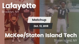 Matchup: Lafayette vs. McKee/Staten Island Tech 2018