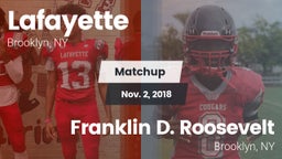 Matchup: Lafayette vs. Franklin D. Roosevelt 2018