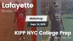 Matchup: Lafayette vs. KIPP NYC College Prep 2019