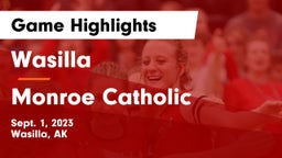 Wasilla  vs Monroe Catholic  Game Highlights - Sept. 1, 2023