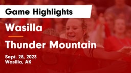 Wasilla  vs Thunder Mountain  Game Highlights - Sept. 28, 2023