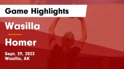 Wasilla  vs Homer  Game Highlights - Sept. 29, 2023