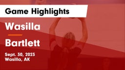 Wasilla  vs Bartlett Game Highlights - Sept. 30, 2023