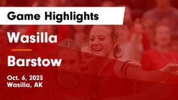 Wasilla  vs Barstow Game Highlights - Oct. 6, 2023