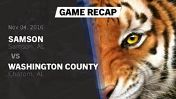 Recap: Samson  vs. Washington County  2016