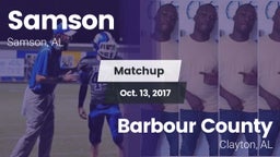 Matchup: Samson vs. Barbour County  2017