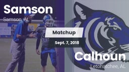 Matchup: Samson vs. Calhoun  2018