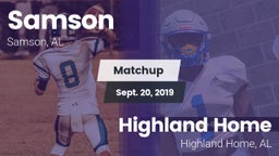 Matchup: Samson vs. Highland Home  2019