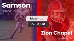 Matchup: Samson vs. Zion Chapel  2019