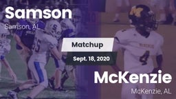 Matchup: Samson vs. McKenzie  2020