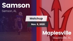 Matchup: Samson vs. Maplesville  2020