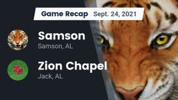 Recap: Samson  vs. Zion Chapel  2021