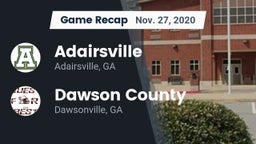 Recap: Adairsville  vs. Dawson County  2020