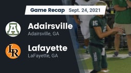 Recap: Adairsville  vs. Lafayette  2021