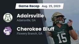 Recap: Adairsville  vs. Cherokee Bluff   2023