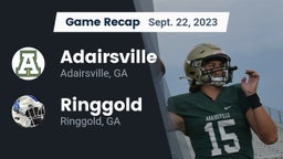 Recap: Adairsville  vs. Ringgold  2023