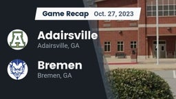 Recap: Adairsville  vs. Bremen  2023
