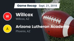 Recap: Willcox  vs. Arizona Lutheran Academy  2018