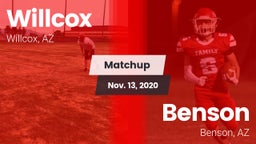 Matchup: Willcox vs. Benson  2020