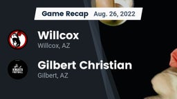 Recap: Willcox  vs. Gilbert Christian  2022